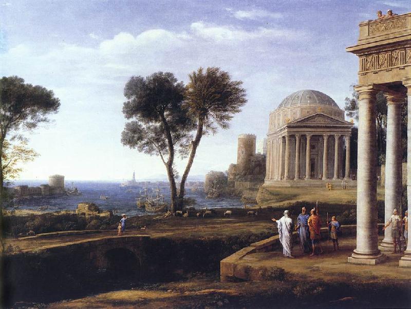 Landscape with Aeneas at Delos, Claude Lorrain